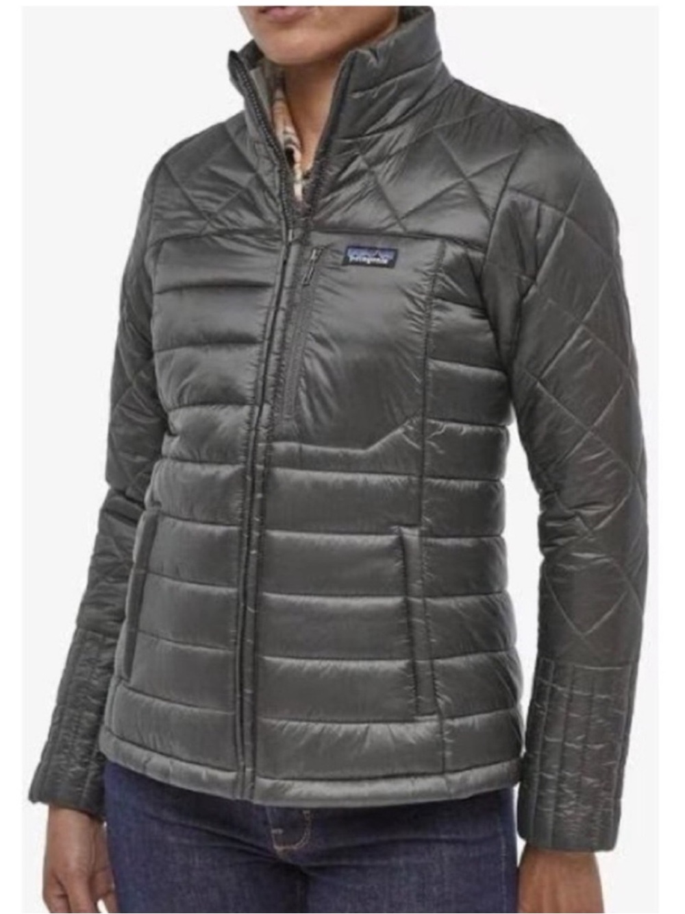 Patagonia “Radalie” Dark Gray Quilted Insulated Jacket Size Small Like New! - Picture 3 of 16